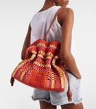 Loewe Paula's Ibiza Flamenco Medium raffia clutch