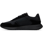 BOSS Black Lightweight Fabric Suede Trim Sneakers