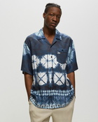 Patta Shibori Shortsleeve Shirt Blue|White - Mens - Shortsleeves