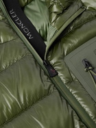 Moncler Grenoble - Logo-Appliquéd Quilted Padded Mesh-Trimmed Ripstop Down Jacket - Green