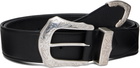 Toga Virilis Black Buckle Wide Belt