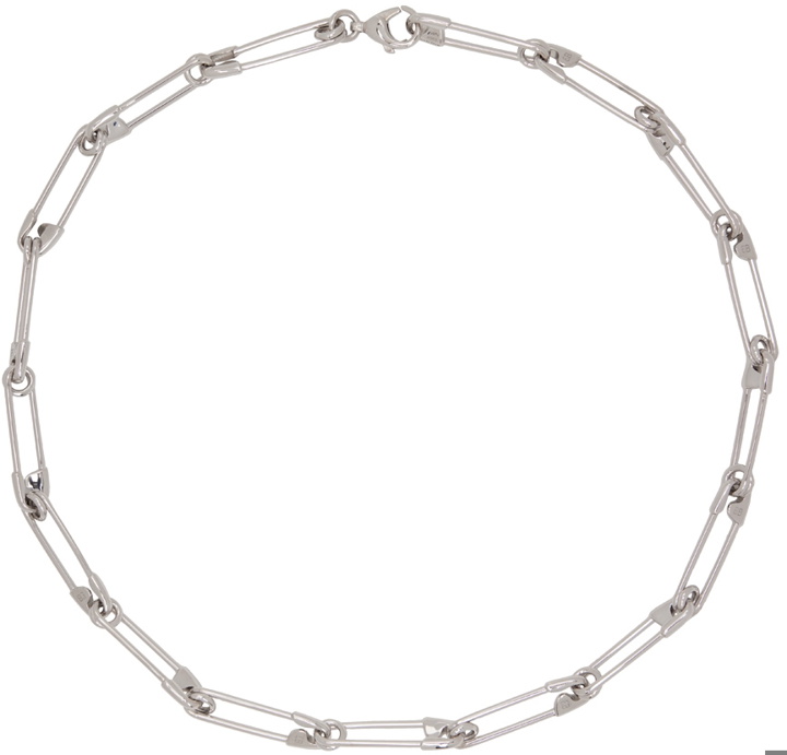 Photo: Balenciaga Silver Safe 2.0 Necklace