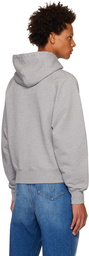 AMI Paris Gray Ami de Cœur Hoodie