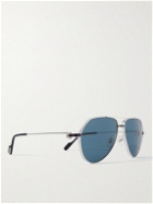 Cartier Eyewear - Aviator-Style Silver-Tone Sunglasses