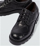 Bottega Veneta - Strut Grid lace-up leather shoes
