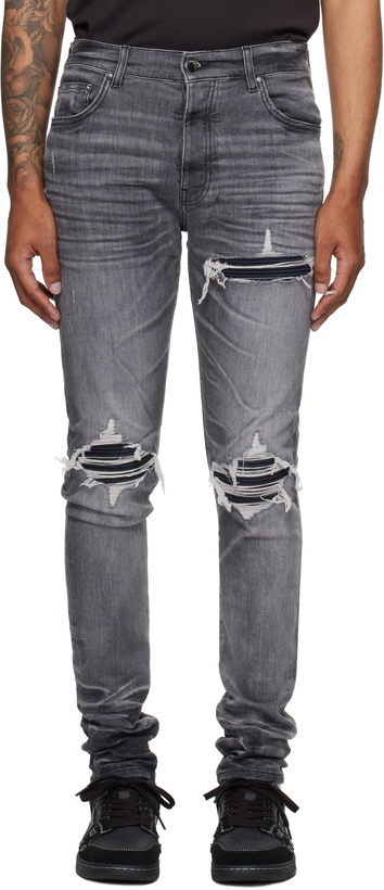 Photo: AMIRI Gray Suede MX1 Jeans