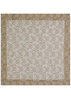 Vivienne Westwood Graffiti Logo-monogrammed Silk and Cotton-blend Scarf - Khaki - One Size