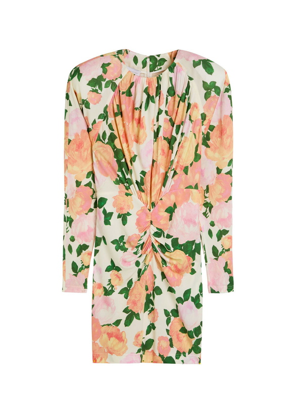 Photo: Stella Mccartney Floral-print Crepe-jersey Mini Dress Multicoloured 1