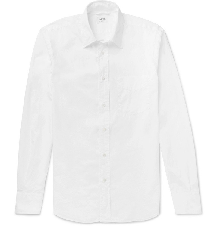Photo: Aspesi - Cotton-Poplin Shirt - White