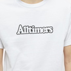 Alltimers Men's Broadway Puffy Logo T-Shirt in White