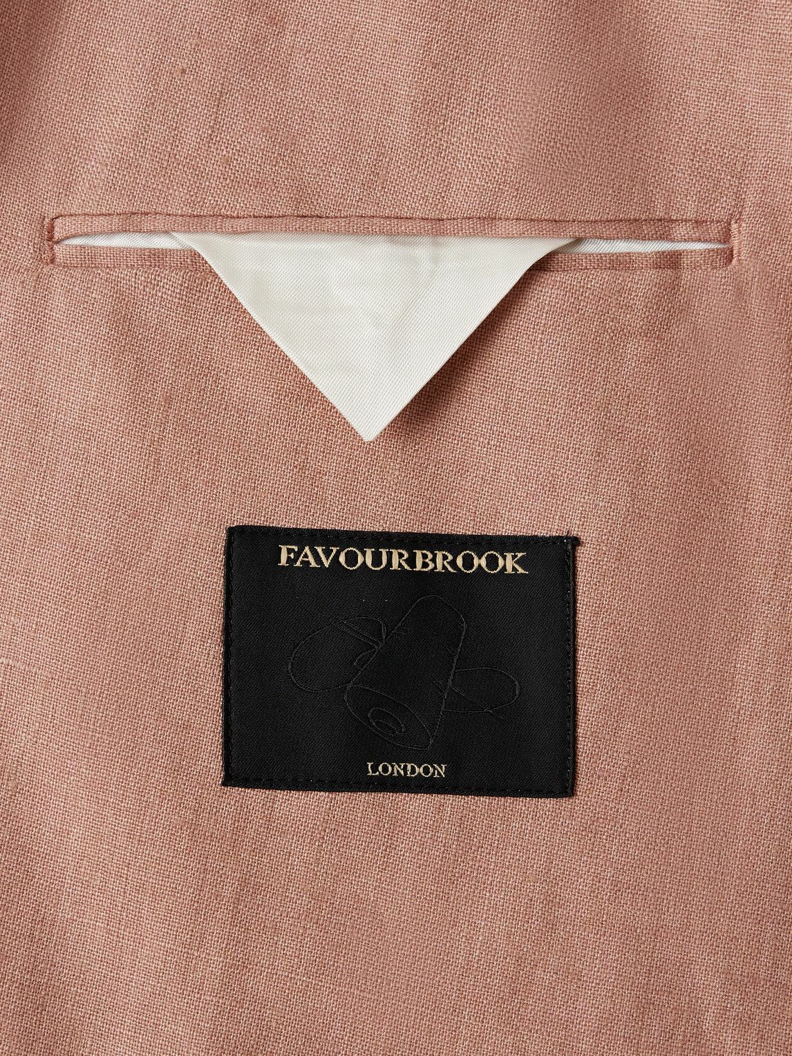 Favourbrook - Slim-Fit Linen Suit Jacket - Pink