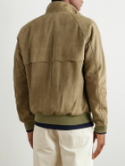Baracuta - G9 Suede Harrington Jacket - Neutrals