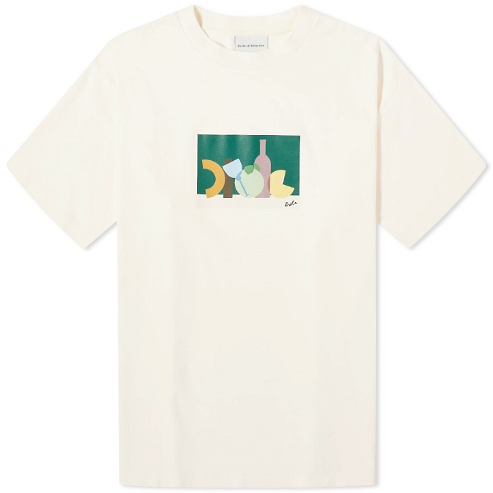 Photo: Drole de Monsieur Men's Drôle de Monsieur Nature Graphic T-Shirt in Cream