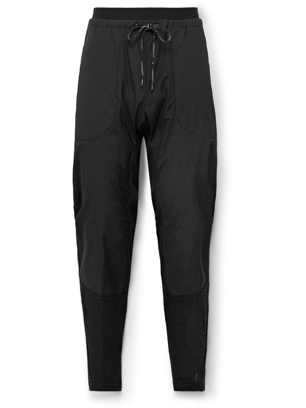 Photo: And Wander - Alpha Direct Tapered CORDURA and Polartec Fleece Drawstring Trousers - Black