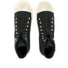 Balenciaga Men's Paris High Top Canvas Sneakers in Black/White