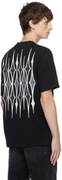 AMIRI Black Argyle T-Shirt