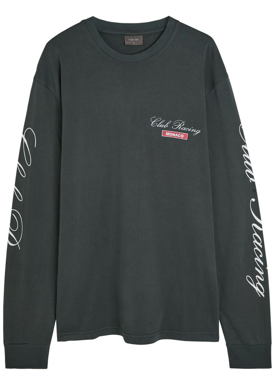 Club 1984 Racing Printed Cotton top Grey