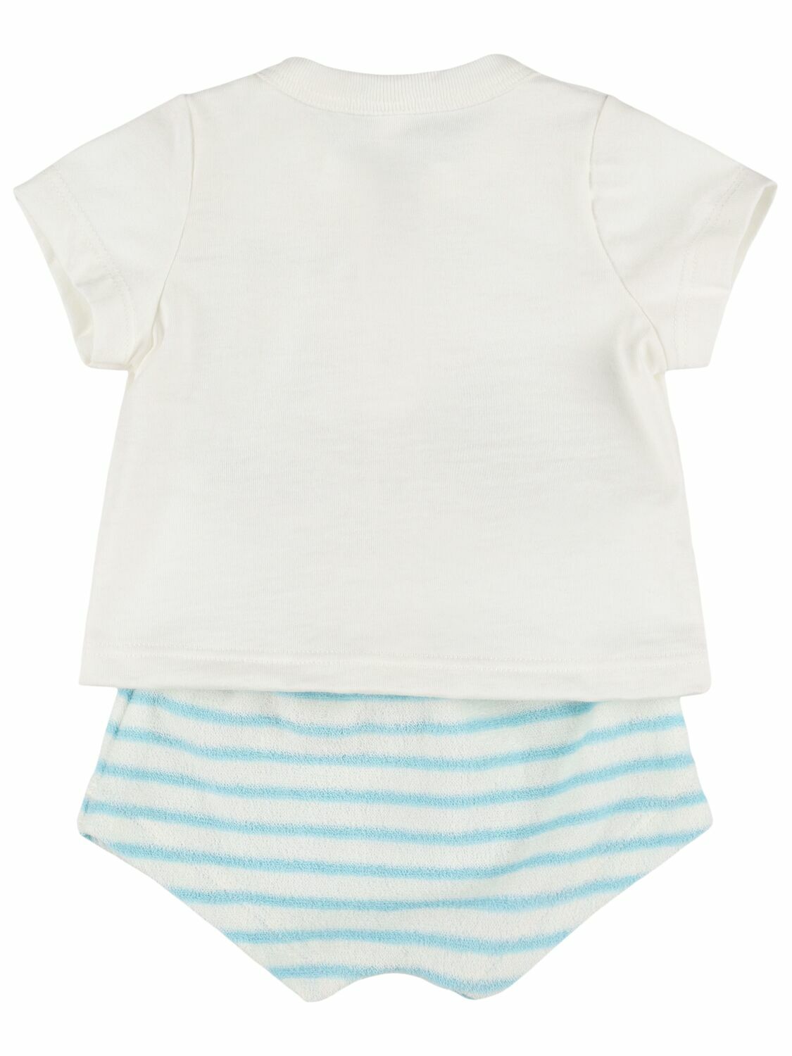 PETIT BATEAU Cotton Jersey T-shirt & Diaper Cover