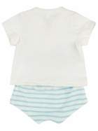 PETIT BATEAU Cotton Jersey T-shirt & Diaper Cover
