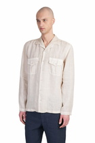 120% Lino Shirt In Beige Linen