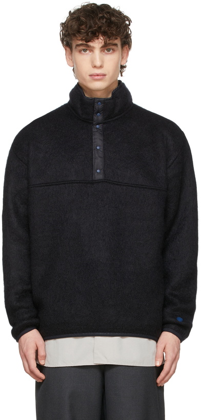 Photo: Nanamica Navy Button Up Pullover