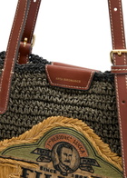 Anya Hindmarch Filippo Berio Raffia and Leather Tote bag - Khaki - One Size