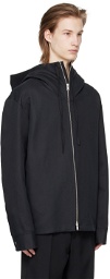 Jil Sander Black Hooded Jacket