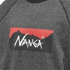 Nanga Men's Eco Hybrid Box Logo Sweat in Black