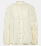 Zimmermann Halliday lace-trimmed cotton shirt