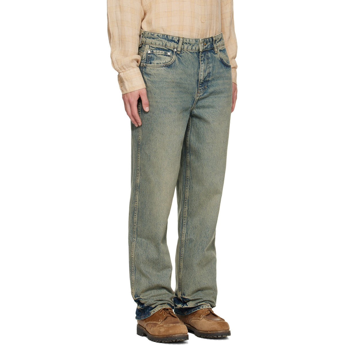Represent Blue R3 Baggy Jeans