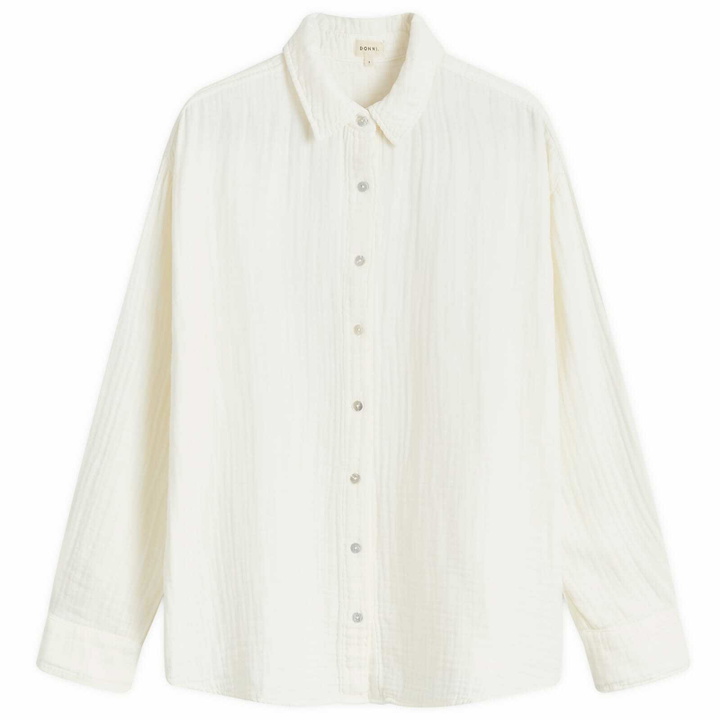 Photo: DONNI. Women's Bubble Shirt in Creme