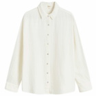 DONNI. Women's Bubble Shirt in Creme