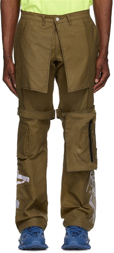 Photo: Who Decides War by MRDR BRVDO Brown Reaper Cargo Pants
