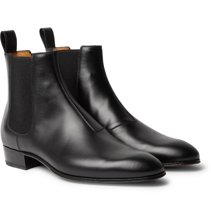 Photo: Gucci - Leather Chelsea Boots - Black