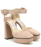 Jimmy Choo - Jinn 125 suede platform pumps