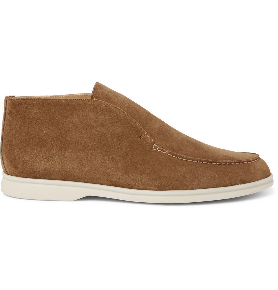 Loro Piana - Open Walk Suede Boots - Light brown