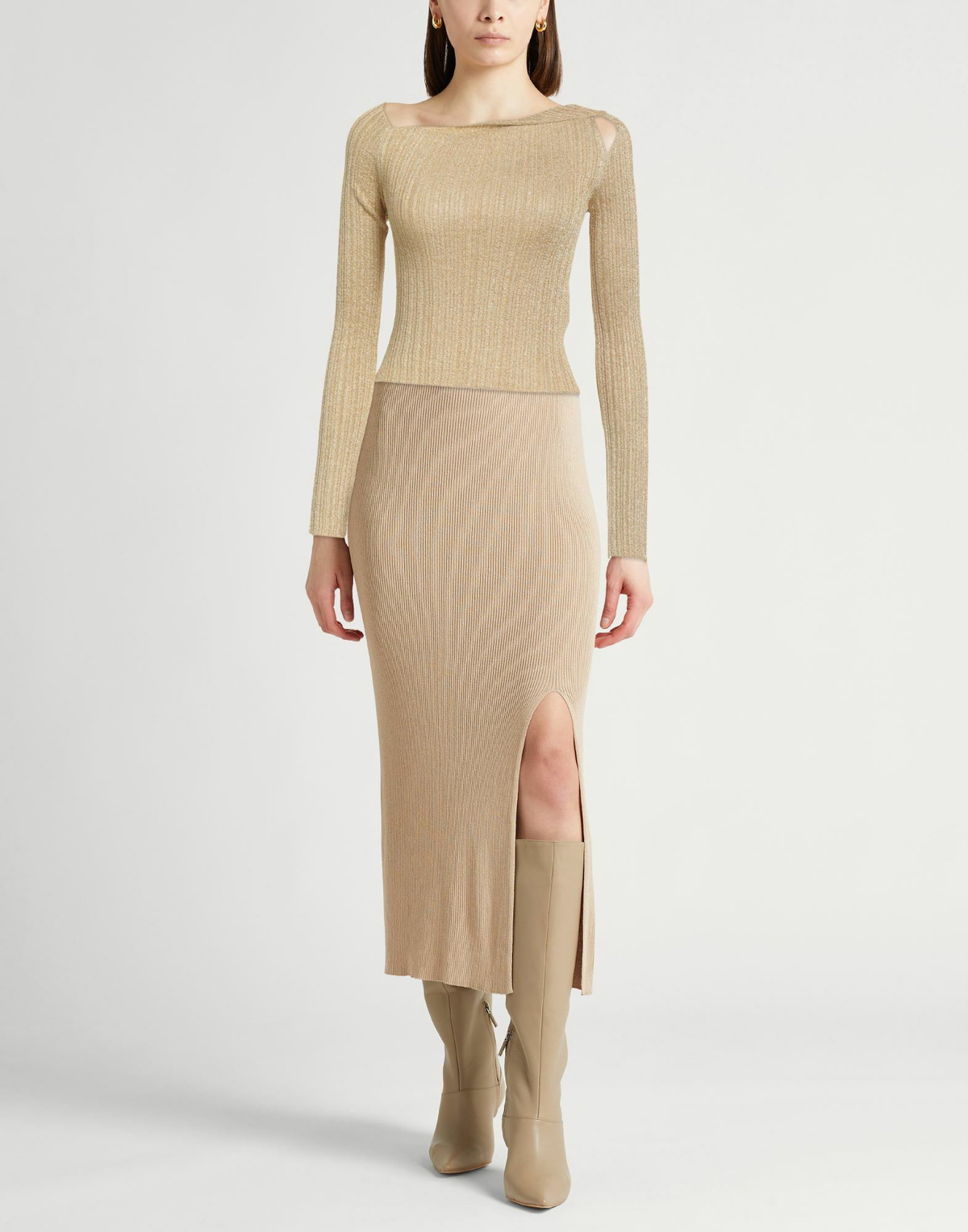 Jucca Womens Sweater in Gold