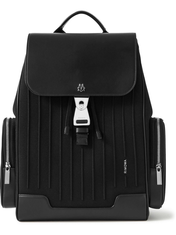 Photo: RIMOWA - Leather-Trimmed Canvas Backpack