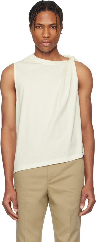 Photo: Courrèges White Twist Tank Top