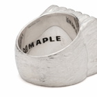 Maple Men's Big Cookie Signet Ring in Silver