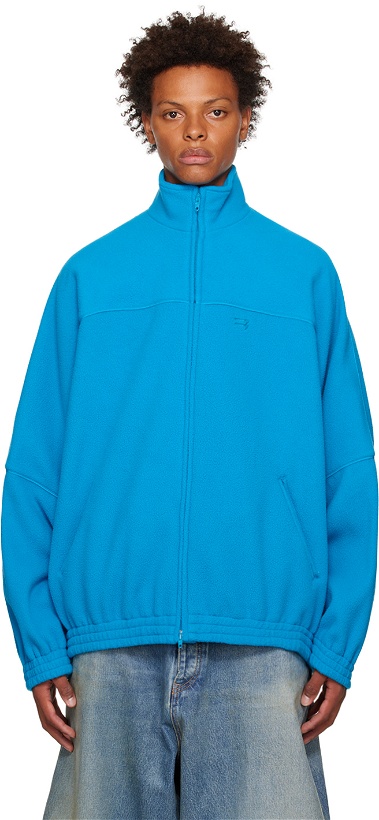 Photo: Balenciaga Blue Sporty B Tracksuit Jacket