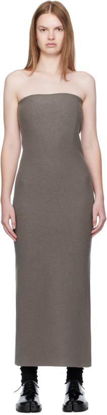 Photo: Rier Gray Walker Bustier Midi Dress