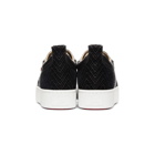 Christian Louboutin Black and Grey Happyrui Sneakers