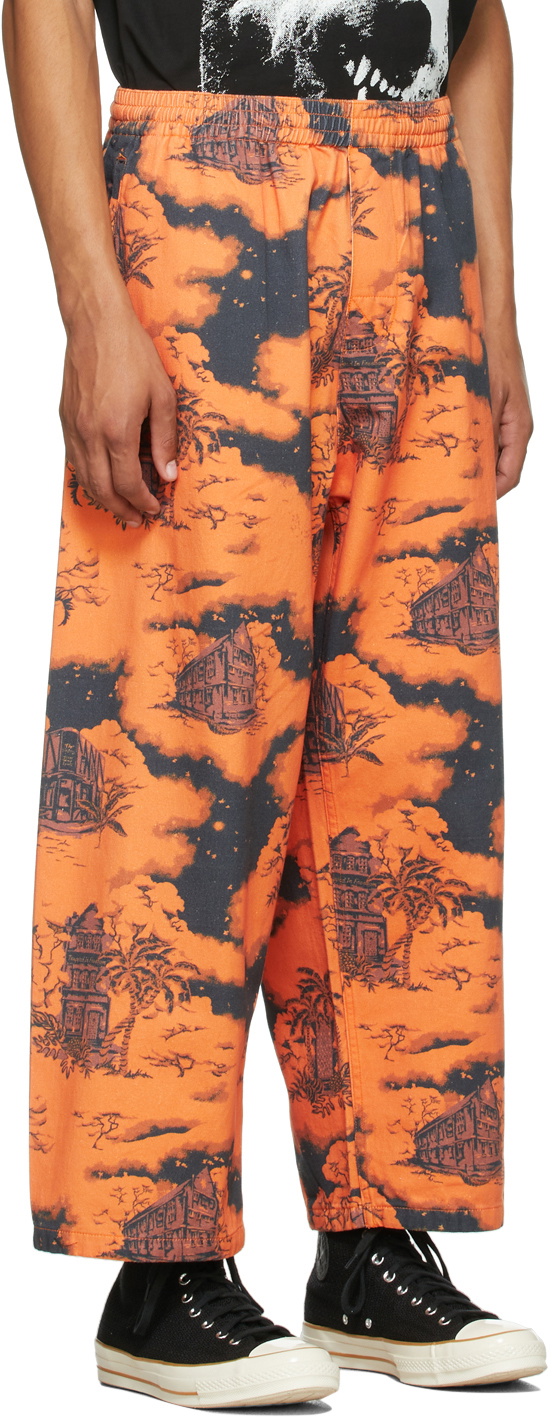 Vyner Articles Orange & Black Hawaii Judo Lounge Pants Vyner Articles