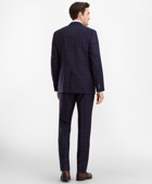 Brooks Brothers Men's Regent Fit Plaid 1818 Suit | Navy