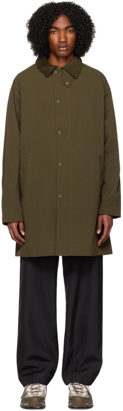 Photo: Barbour Green Ashi Mac Casual Trench Coat