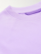Moncler Genius - 2 Moncler 1952 Logo-Flocked Cotton-Jersey Sweatshirt - Purple
