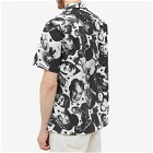Gitman Vintage Men's Hollywood Stars Camp Collar Shirt in Black/White