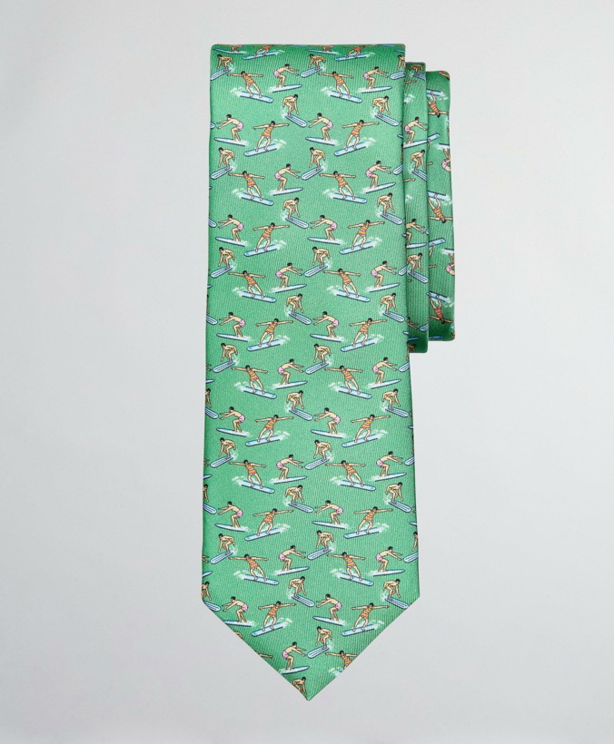Photo: Brooks Brothers Men's Surfing Tie | Green