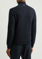 Herno Half-zip Wool Jumper Navy